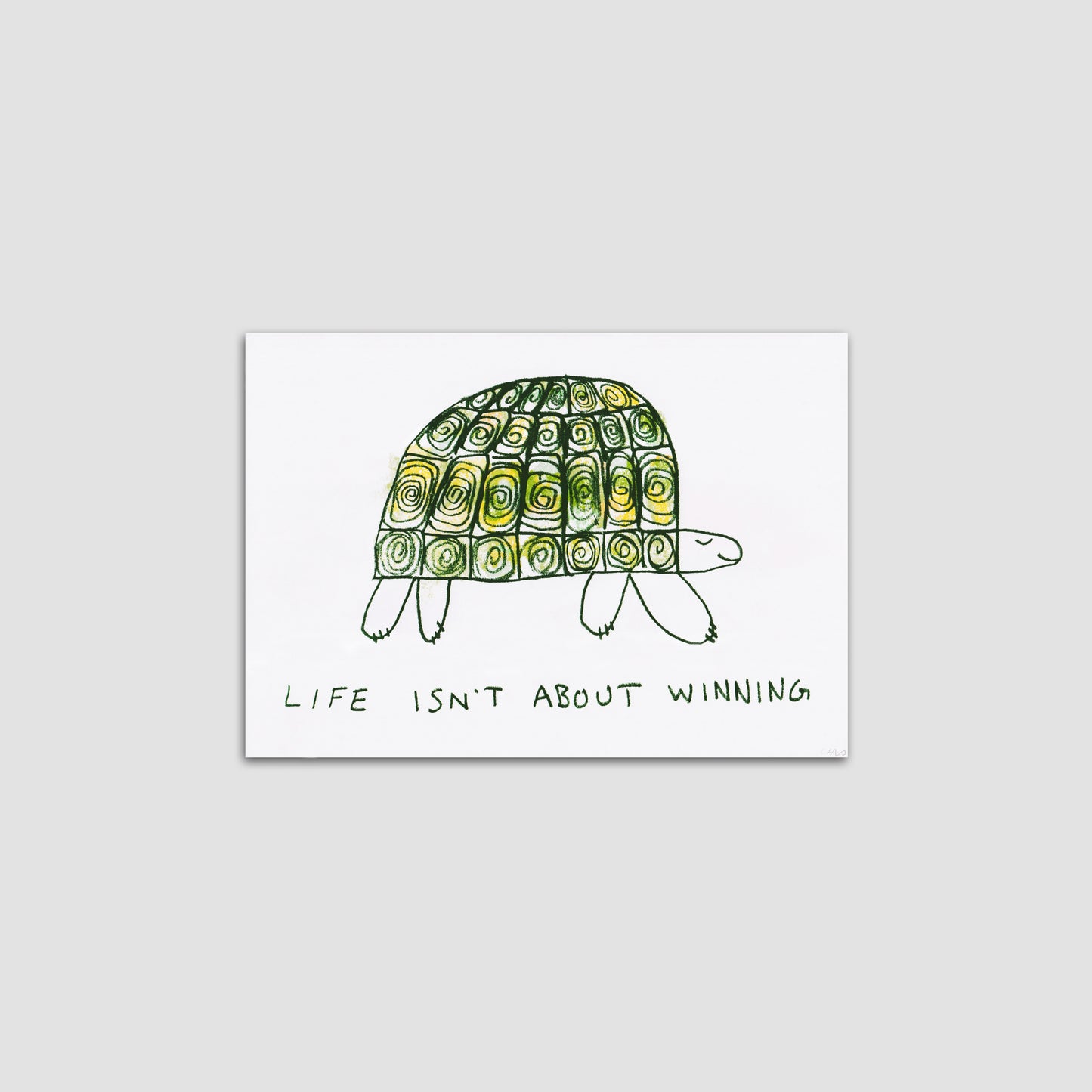 Life Isn't About Winning A3 Poster