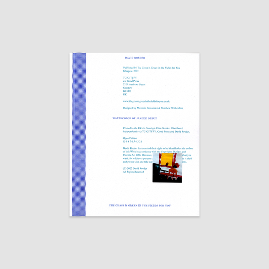 WATERCOLOR OF JANDEK DEBUT: MUSIC TEXTS 2015-2020